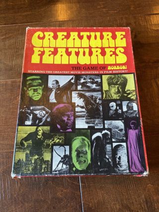 Creature Features The Game Of Horror Vintage 1975 Board Game