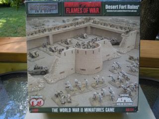 Flames Of War: Battlefront: Battlefield In A Box Desert Fort Ruins Bb124