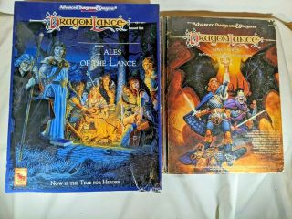 Advanced Dungeons & Dragons Ad&d Dragonlance Tales Of The Lance Box Set & More