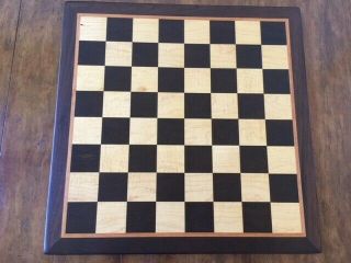 Solid Wood Peruvian Walnut,  Maple,  And Cherry Chess Board 2 - 7/16 " Squares