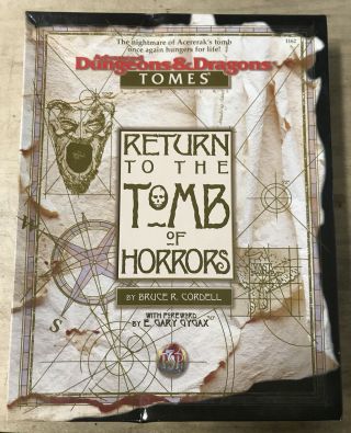 Tsr 1162 Dungeons & Dragons Return To The Tomb Of Horrors