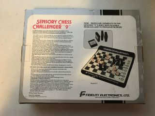 vintage Fidelity Electronics Sensory Chess Challenger 9 Box Model SC9 3