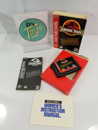 Sega Genesis Jurassic Park Rampage Edition Complete