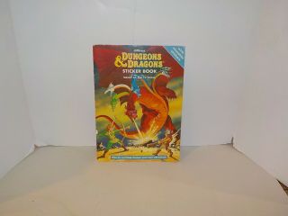 1985 Dungeons And Dragons Reusable Sticker Book St Michael Cartoon Series