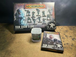 Games Workshop Necromunda Van Saar Gang Cards And Dice