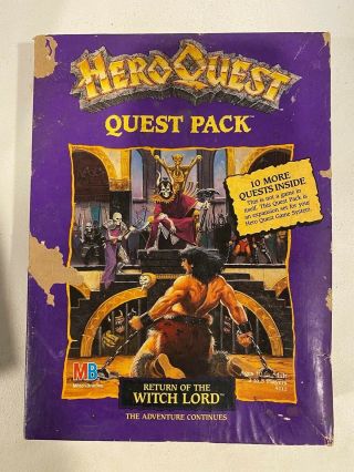 Hero Quest Quest Pack Return Of The Witch Lord Milton Bradley Games Workshop