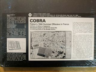 SPI Wargame Cobra Patton ' s 1944 Summer Offensive in France 3