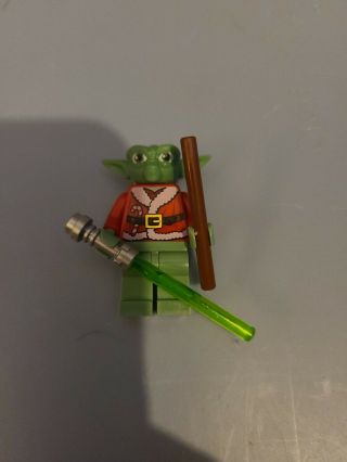 Authentic Lego Star Wars Santa Yoda Mini - Figure From 7958 Advent Calendar