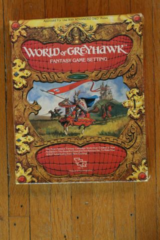 Dungeons & Dragons World Of Greyhawk Fantasy Game Setting - Near 1st Print