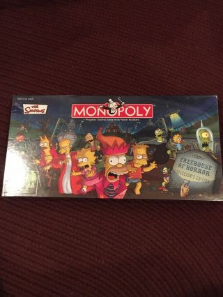 The Simpsons Treehouse Of Horror Monopoly Board Game -,  Never Opened