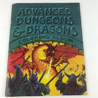 Official Advanced Dungeons And Dragons Coloring Album 1979 By Gary Gygax