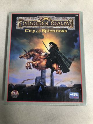 Tsr 1109 Dungeons & Dragons Forgotten Realms City Of Splendors Internals