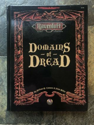Nm Domains Of Dread 1997 1st Print Ravenloft Dungeons & Dragons 2nd Ed Hb