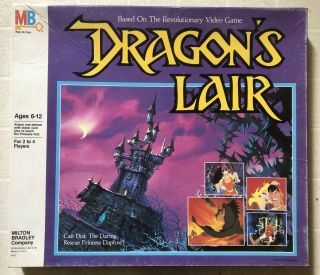 Dragon’s Lair (1983) Milton Bradley Board Game - 100 Complete