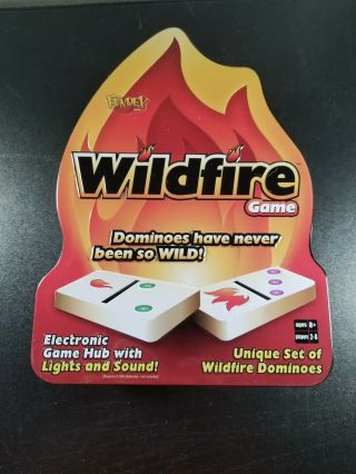 Fundex Wildfire Dominoes Family Game Electronic Hub W/ Lights Sounds