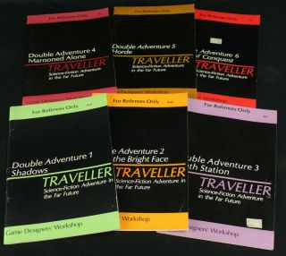 Vtg 1980 - 82 Gdw Traveller Sci - Fi Double Adventure 1 2 3 4 5 6 Full Set