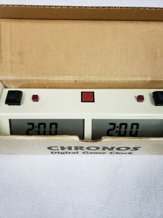 Vintage Chronos Digital Game Clock Chess Clock Great