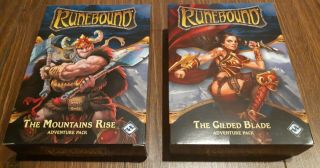 Runebound 3rd Edition Expansions : The Mountain Rise And The Gilded Blade