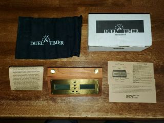 Vintage Duel Chess Timer / Chess Clock.  Booklet,  Bag,  Box.  Made In Usa.