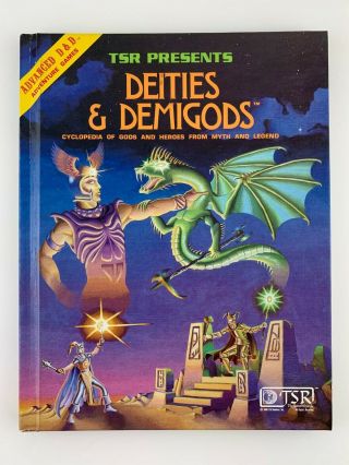Deities & Demigods 1st Edition Advanced Dungeons & Dragons Ad&d 128 Pages Nrmt