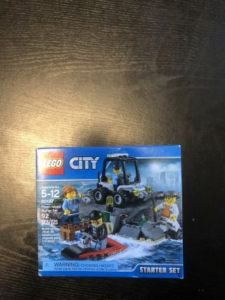 Lego City 60127 Starter Set Prison Island And Box