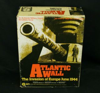 Monster Huge 1978 Spi Wwii Wargame Atlantic Wall Invasion Of Europe Complete Asl