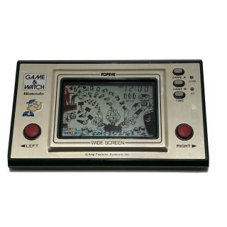 Nintendo Game And Watch Wide Screen - Popeye - Electronic Handheld Game
