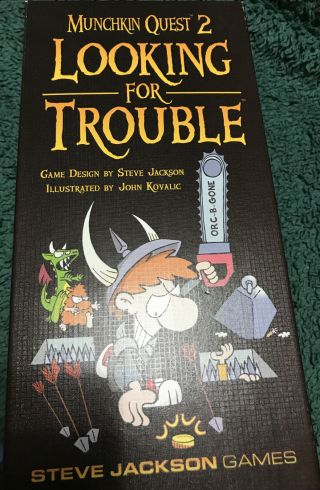 Sjg Munchkin Quest Munchkin Quest 2 - Looking For Trouble Box Nm