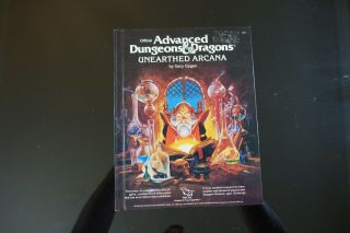 1985 Tsr Ad&d Unearthed Arcana 2017 // True 1st Printing // Nm -