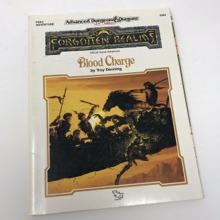 Blood Charge - Advanced Dungeons & Dragons Ad&d - Tsr Fra3 9304 - 1990 W/maps