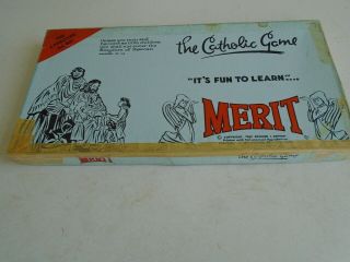 Merit The Catholic Game 1962 Board Game Vintage Complete
