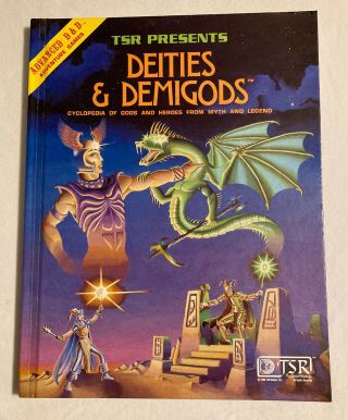 Tsr Presents Deities & Demigods Advanced Dungeon & Dragons Boom 128 Pages 1980