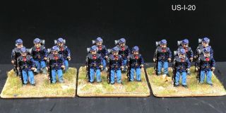 American Civil War Acw 28mm Union Regiment - Foundry - 15 Men Painted 2