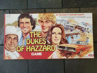 The Dukes Of Hazzard Ideal Board Game 1981 General Lee Boss Hogg Jeep Usa