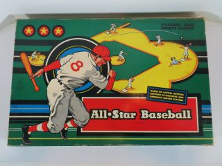 Vintage Cadaco Ellis All Star Baseball Board Game Copyright 1955 1957 Hank Aaron