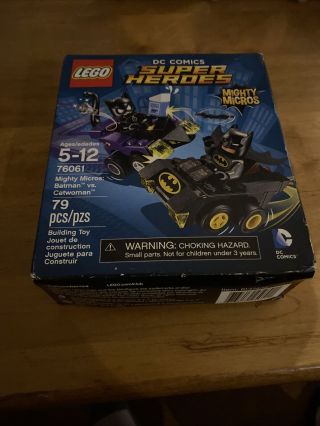 Lego Dc Comics Heroes Mighty Micros: Batman Vs.  Catwoman 76061 Smashed Box