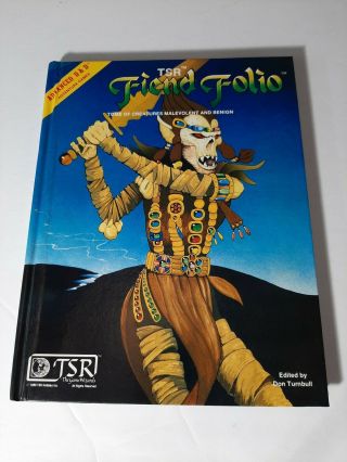 Ad&d Fiend Folio Monster Advanced Dungeons & Dragons Tsr 1981 1st Ed.  1st Print