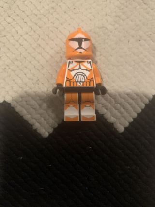 Lego Star Wars Clone Trooper Bomb Squad Specialist Minifigure Orange 7913 Sw0299