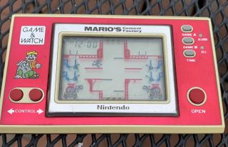 Nintendo Game & Watch MARIO ' S Cement Factory and well 2