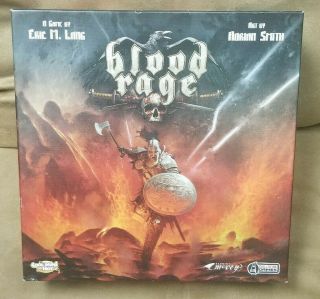 Blood Rage Board Game Kickstarter Miniature Viking Ragnarok Valhalla Cmon Blr001