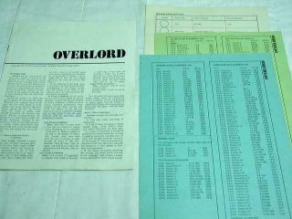 Conflict Games 1977 - OVERLORD - The Normandy Campaign Game (PUNCHED) 3