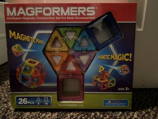 Magformers 63087 Geometric Rainbow 26 Piece Set