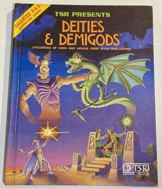 Advanced Dungeons And Dragons D&d Deities & Demigods Tsr - 128 Pages - 1980