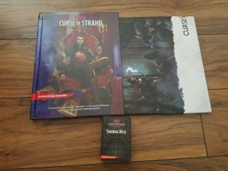 Dungeons And Dragons 5th Edition Curse Of Strahd Handbook With Map,  Deck,  Screen