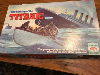 The Sinking Of The Titanic Board Game 1976 By Ideal Toy Corp Complete