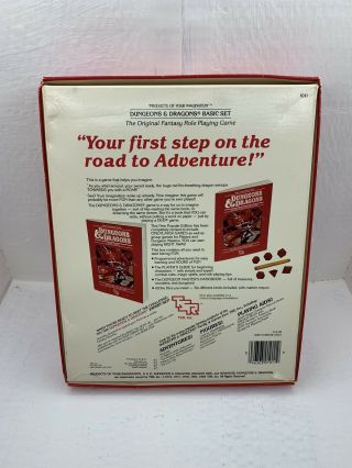 TSR DUNGEONS & DRAGONS SET 1 BASIC RULES 1011 1983 COMPLETE With Dice 2