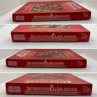 TSR DUNGEONS & DRAGONS SET 1 BASIC RULES 1011 1983 COMPLETE With Dice 3