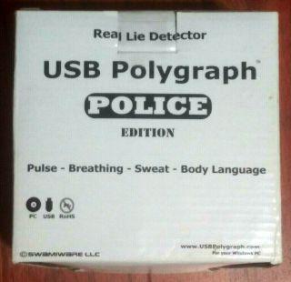Usb Polygraph Test (pulse,  Breathing,  Sweat,  & Body Language)