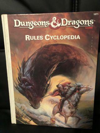 Dungeons & Dragons Rules Cyclopedia D&d
