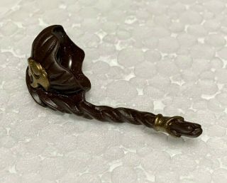 LEGO MINIFIGURE Dk Brown Long Hair w/Gold Clips (13198pb01) - only on Leia slave 2